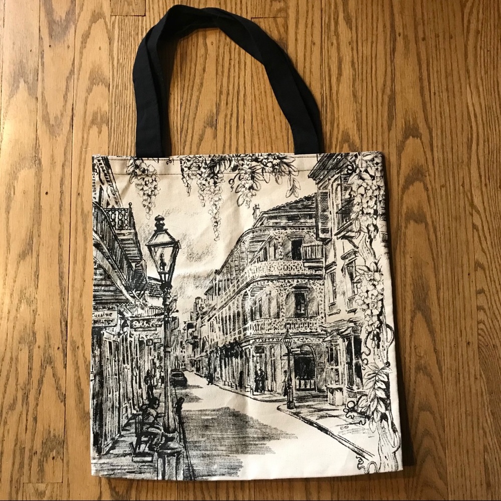 New Orleans canvas tote bag